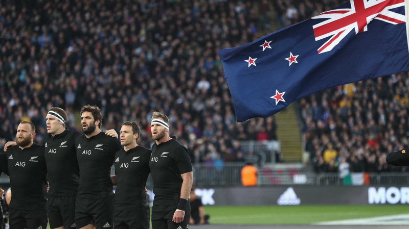 The All Blacks ahead of their Rugby Championship clash with Australia last October