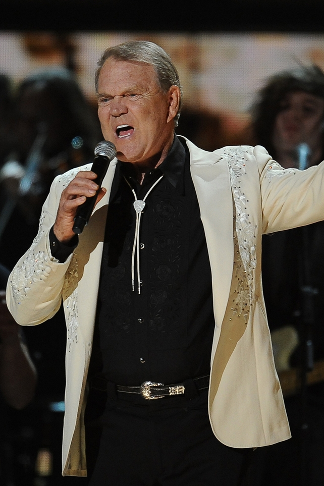 Glen Campbell performing at the Grammy Awards in Los Angeles, 2012.