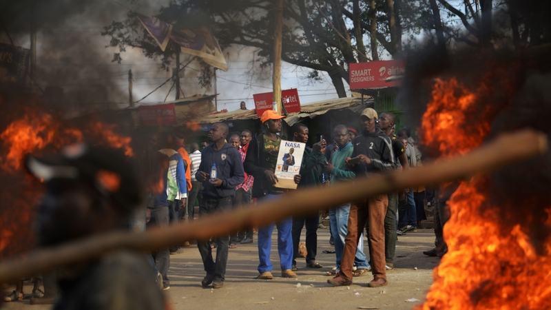 There have been angry protests since the election on Tuesday