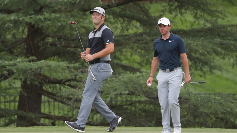 Irish Open champion Jon Rahm played alongside Rory McIlroy in the opening round at Quail Hollow