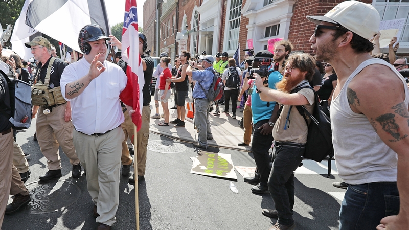 Hundreds of white nationalists, neo-Nazis are confronted by protesters