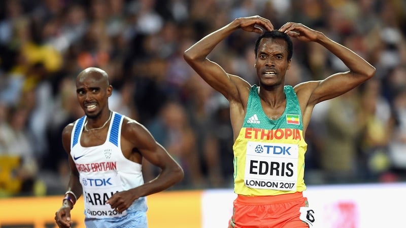 Muktar Edris of Ethiopia got the better of Mo Farah