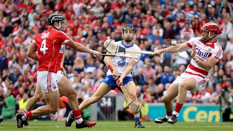 Jamie Barron scores goal number four against Cork