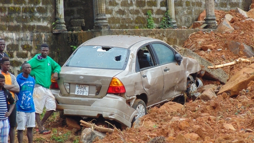Heavy rains triggered the huge mudslide