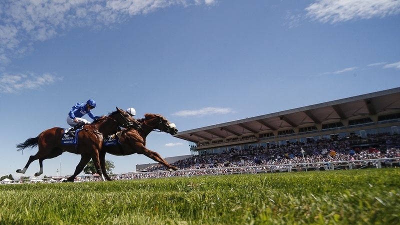 Jim Crowley on Ulysses (R) gets up to win the Coral-Eclipse