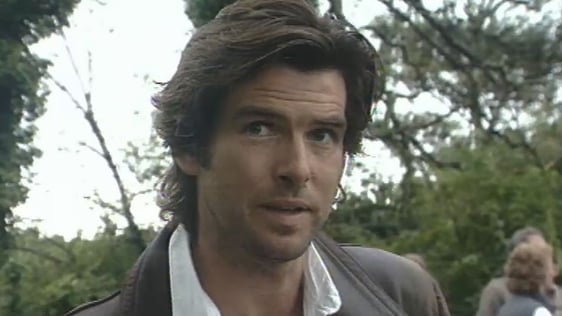 Pierce Brosnan filming Taffin (1987)