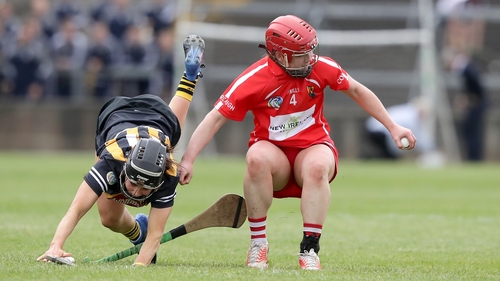 Cork's Libby Coppinger in action against Kilkenny's Katie Power in the 2017 League Final