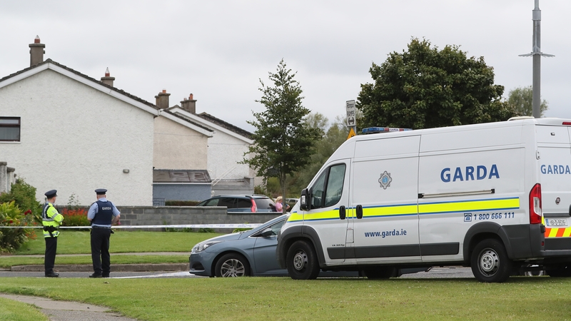 Gardaí have cordoned off the area where the shooting took place