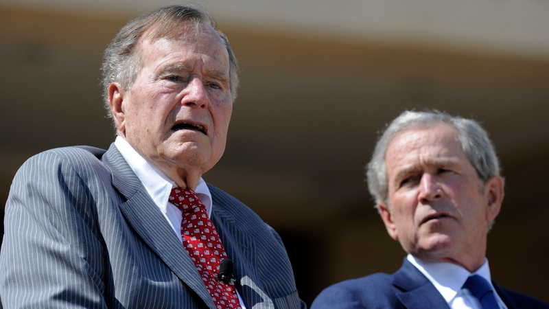 George Bush Snr said US President Donald Trump was a 'blowhard'