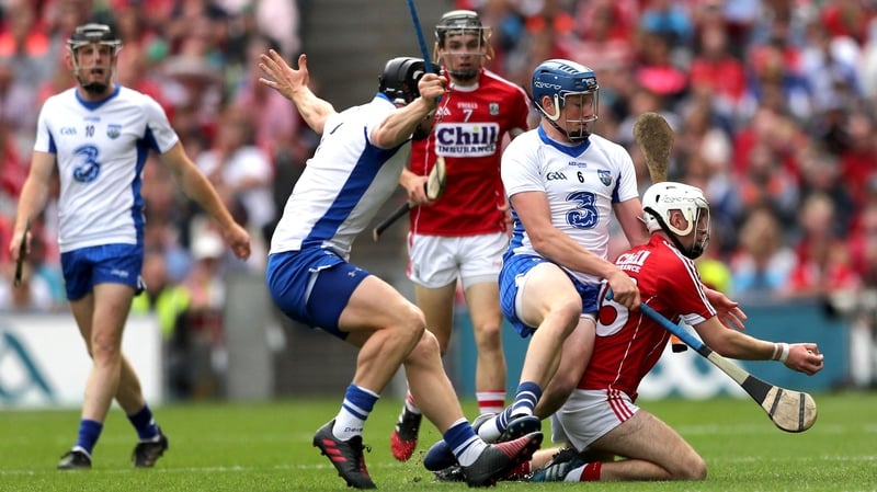 Austin Gleeson (R) escaped punishment for interfering with the helmet of Luke Meade
