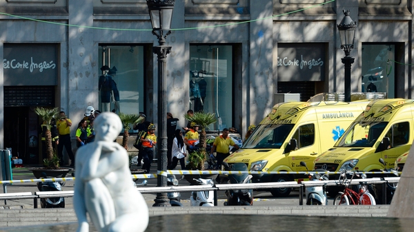 Van mounted the pavement and ploughed into pedestrians