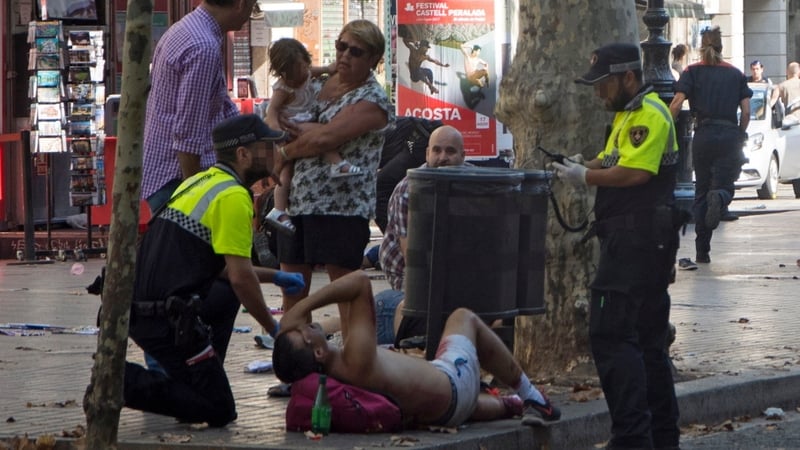 More than 100 people were injured in yesterday's attack in Barcelona