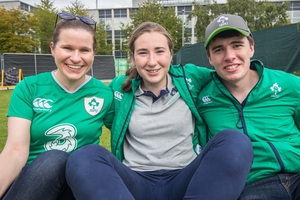 Fans preparing for Ireland's final Pool C game in UCD