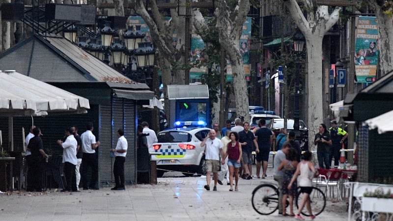 A van was driven into crowds on Las Ramblas in Barcelona in August 2017