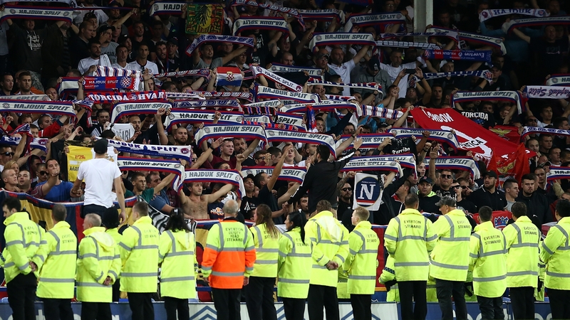 Hajduk Split fans at Goodison Park