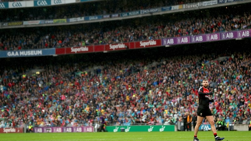 Aidan O'Shea was stationed in the full-back line against Kerry