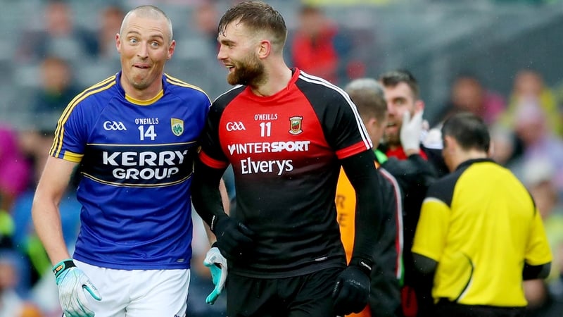 Kieran Donaghy and Aidan O'Shea share a laugh last summer