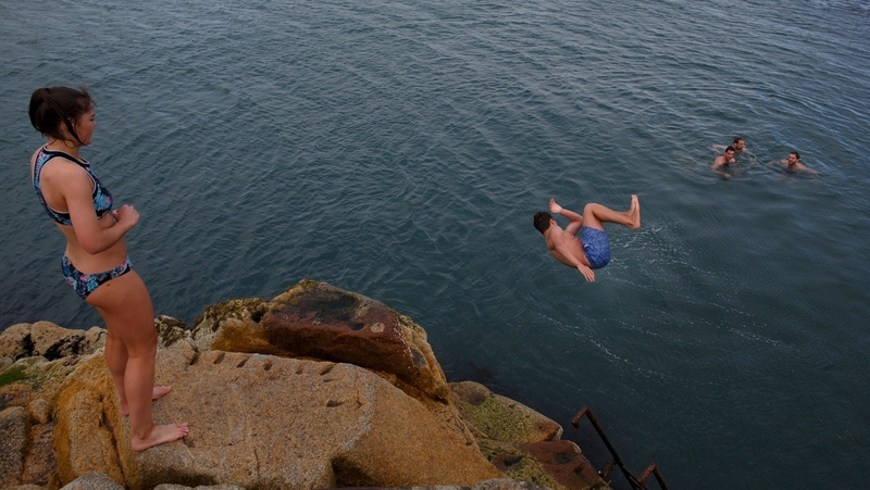 The Forty Foot in Sandycove Dublin remains one of the capital's most popular spots for a dip