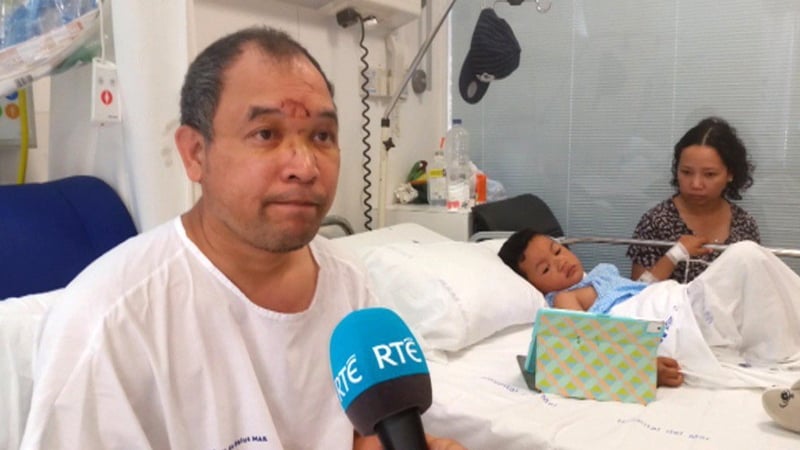 Norman Potot said his wife thought he was dead after he was hit by the van