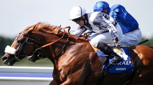 Jim Crowley (white cap) and Ulysses beat Barney Roy in the Eclipse