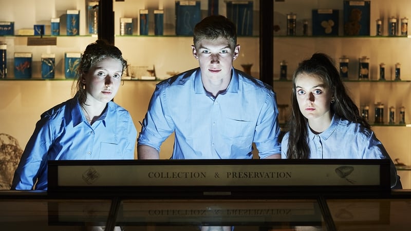 Sean McManus centre, with fellow NYT 2017 members Aoife Connolly O'Sullivan and Maria Lee.