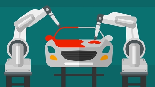 Caution: robots at work. Photo: Shutterstock