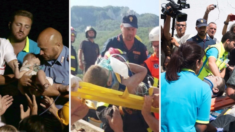 Emergency crews found the brothers in a collapsed building on Ischia