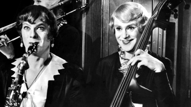 Life's a drag for Tony Curtis and Jack Lemmon in Billy Wilder's Some Like It Hot (1959).