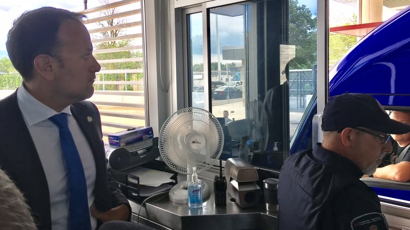 Leo Varadkar said it was interesting to visit the frontier, but similar measures would not work in Ireland