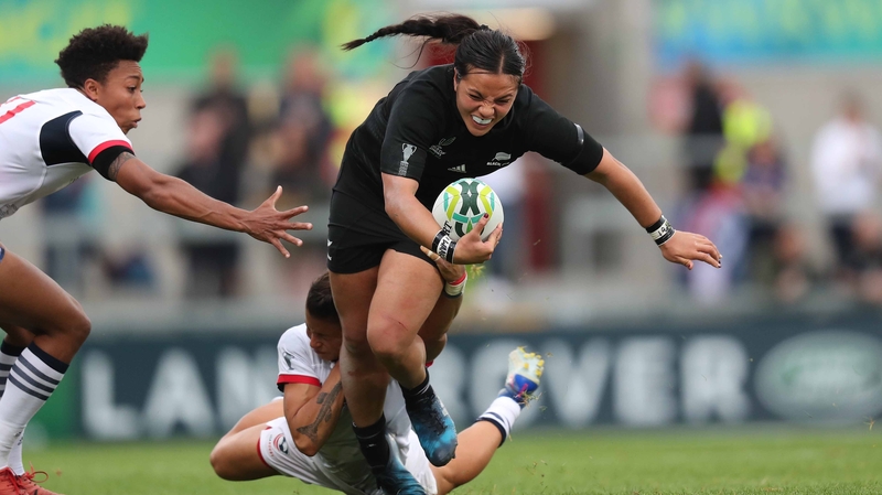 New Zealand's Stacey Waaka in action against the USA in Belfast