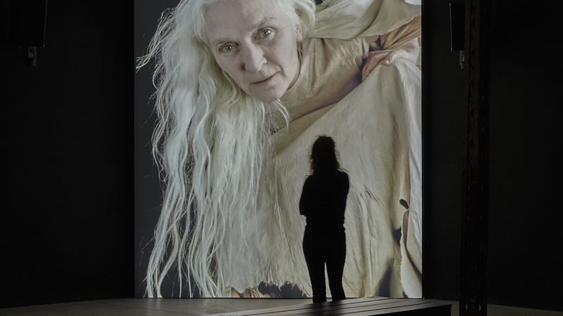 Actress Olwen Fouéré features in artist Jesse Jones' Tremble Tremble, on show at the 57th Venice Biennale.