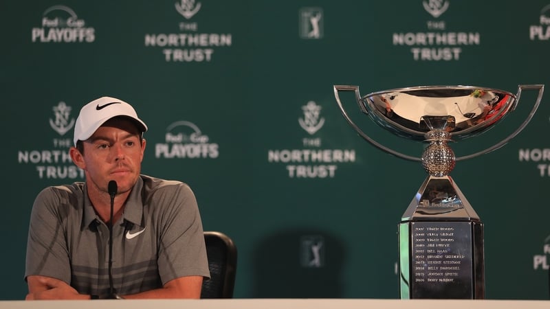 Rory McIlroy speaking in New York ahead of this week's event