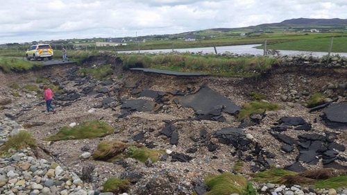 Heavy rain led to widespread damage from floods in Donegal