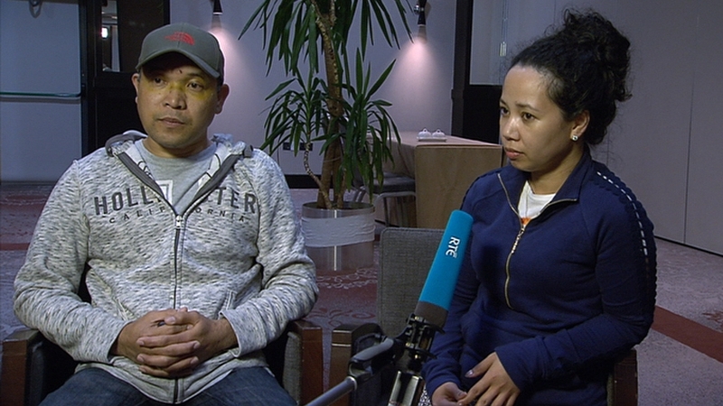 The Potot family returned to Dublin last night