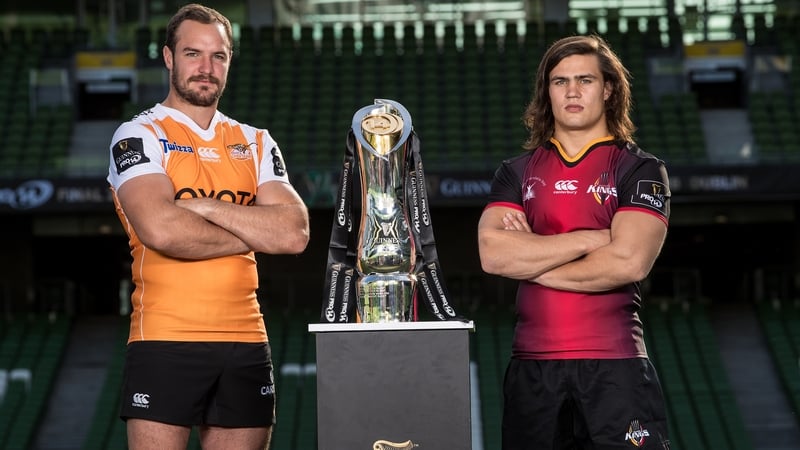 Cheetahs captain Niell Jordaan and his Southern Kings counterpart CJ Velleman