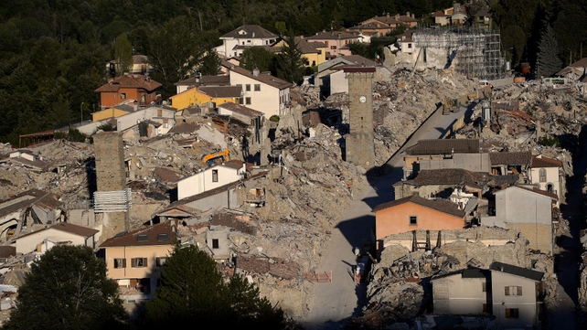 The disaster razed much of Amatrice