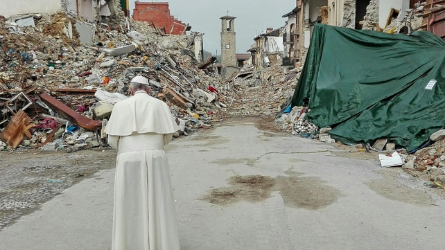 Pope Francis visited the area last October