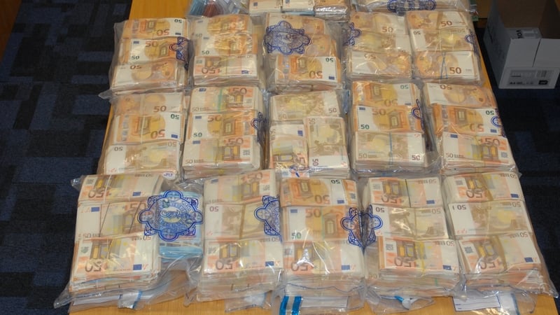 The €1.2m is believed to be connected to the Kinahan crime gang
