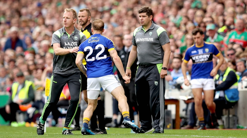 Darran O'Sullivan was not happy to be dismissed