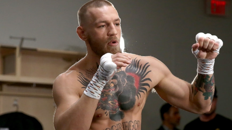 Conor McGregor is promoting his new film