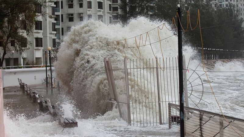 The storm comes just four days after the region was hit by a Typhoon which killed nine people