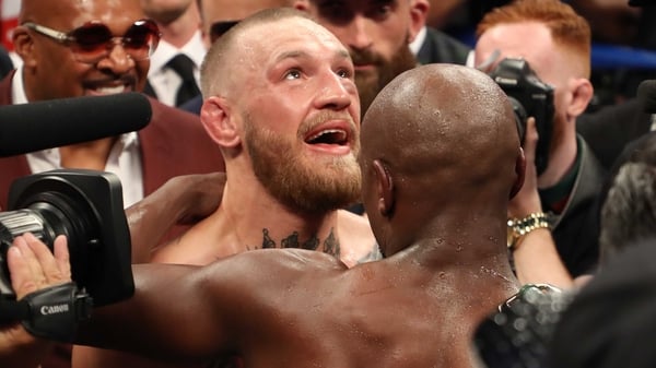 Conor McGregor and Floyd Mayweather appeared content after the fight