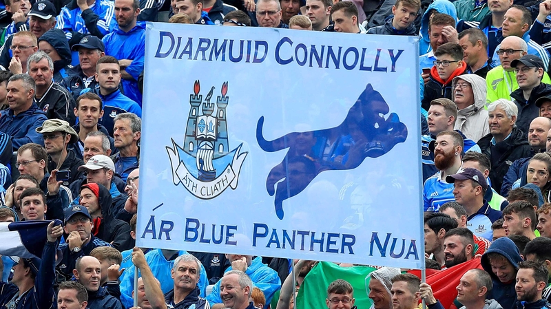 The Dublin supporters hail Diarmuid Connolly