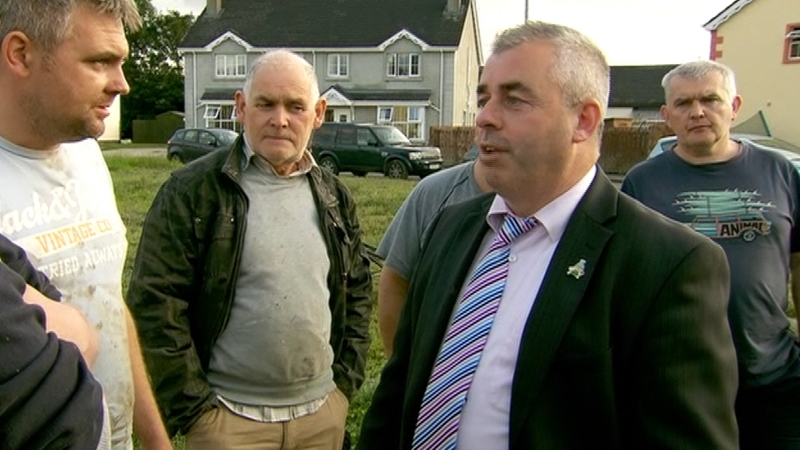 Kevin 'Boxer' Moran visited people hit by flooding in Donegal last week