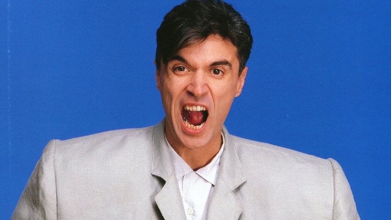 David Byrne - yup, that big suit 34 year ago ..
