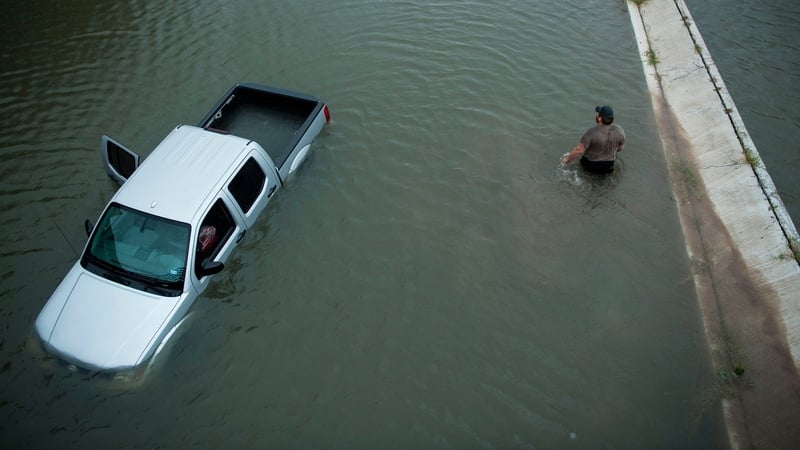 At least 127cm of rain has fallen over Houston since Harvey hit last Friday