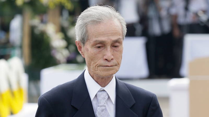 Sumiteru Taniguchi spent about three-and-a-half years in hospital after the blast