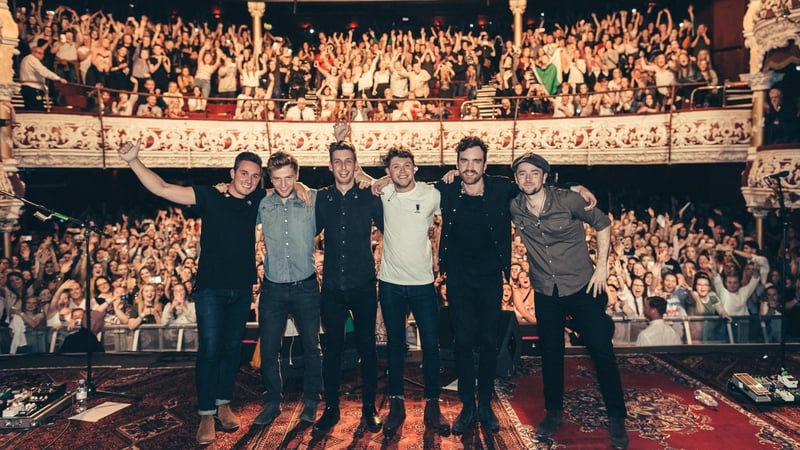 Niall Horan on stage in the Olympia Theatre, Dublin. Pic: Dara Munnis