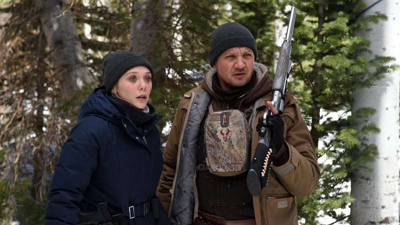 A great team - Elizabeth Olsen and Jeremy Renner in Wind River