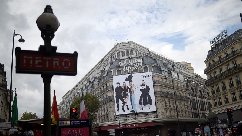 The majority owner of the Parisian department store Galeries Lafayette, Ginette Moulin, has died